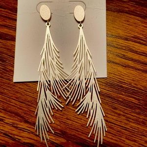 Silver post earrings